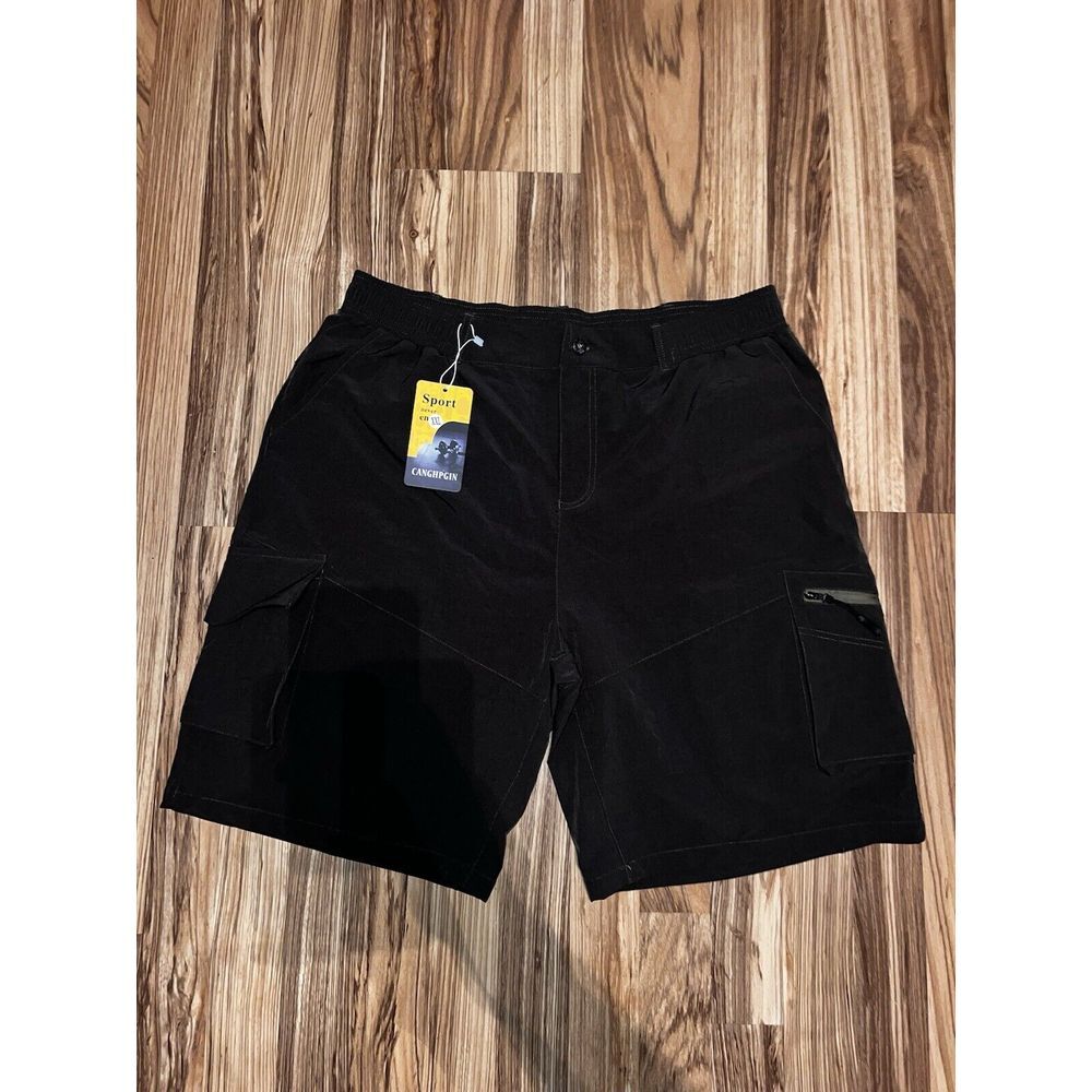 CANGHPGIN Mens Hiking Cargo Shorts 9" XXL‎ Quick Dry Stretch Casual NEW